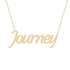 Gold Name Necklace - Journey
