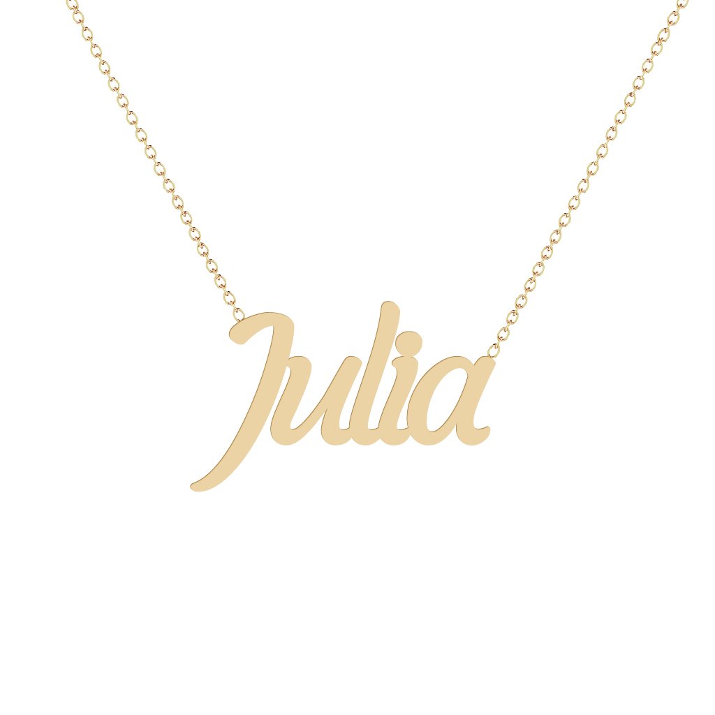 Gold Name Necklace - Julia