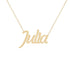 Gold Name Necklace - Julia