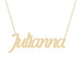 Gold Name Necklace - Julianna