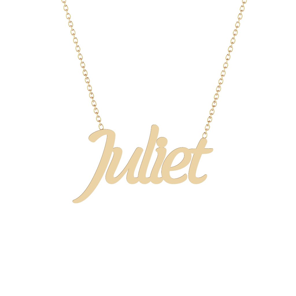 Gold Name Necklace - Juliet