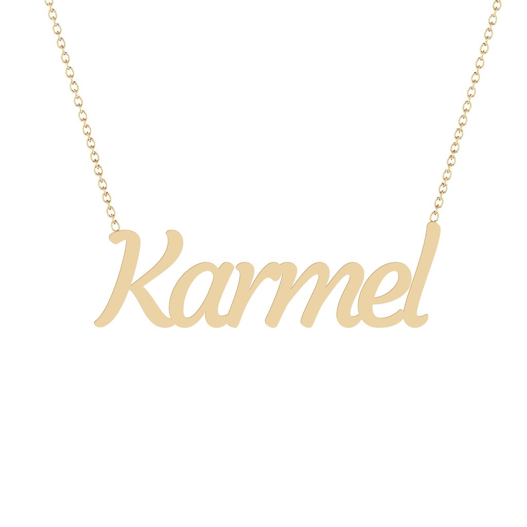 Gold Name Necklace - Karmel