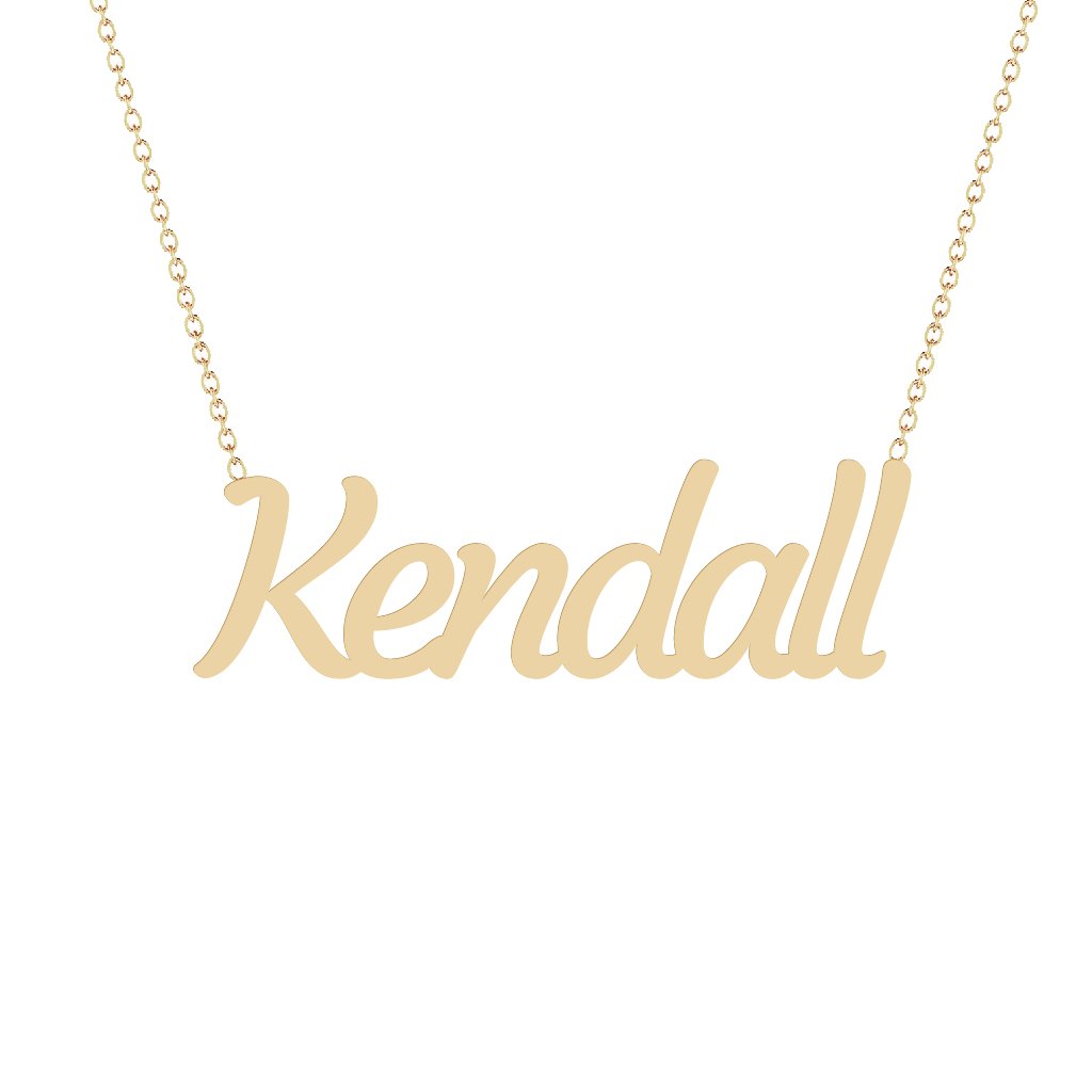 Gold Name Necklace - Kendall