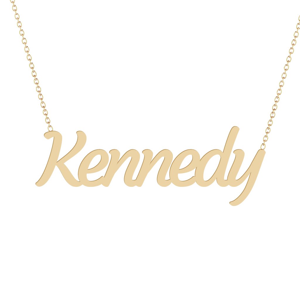 Gold Name Necklace - Kennedy