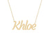 Gold Name Necklace - Khloe
