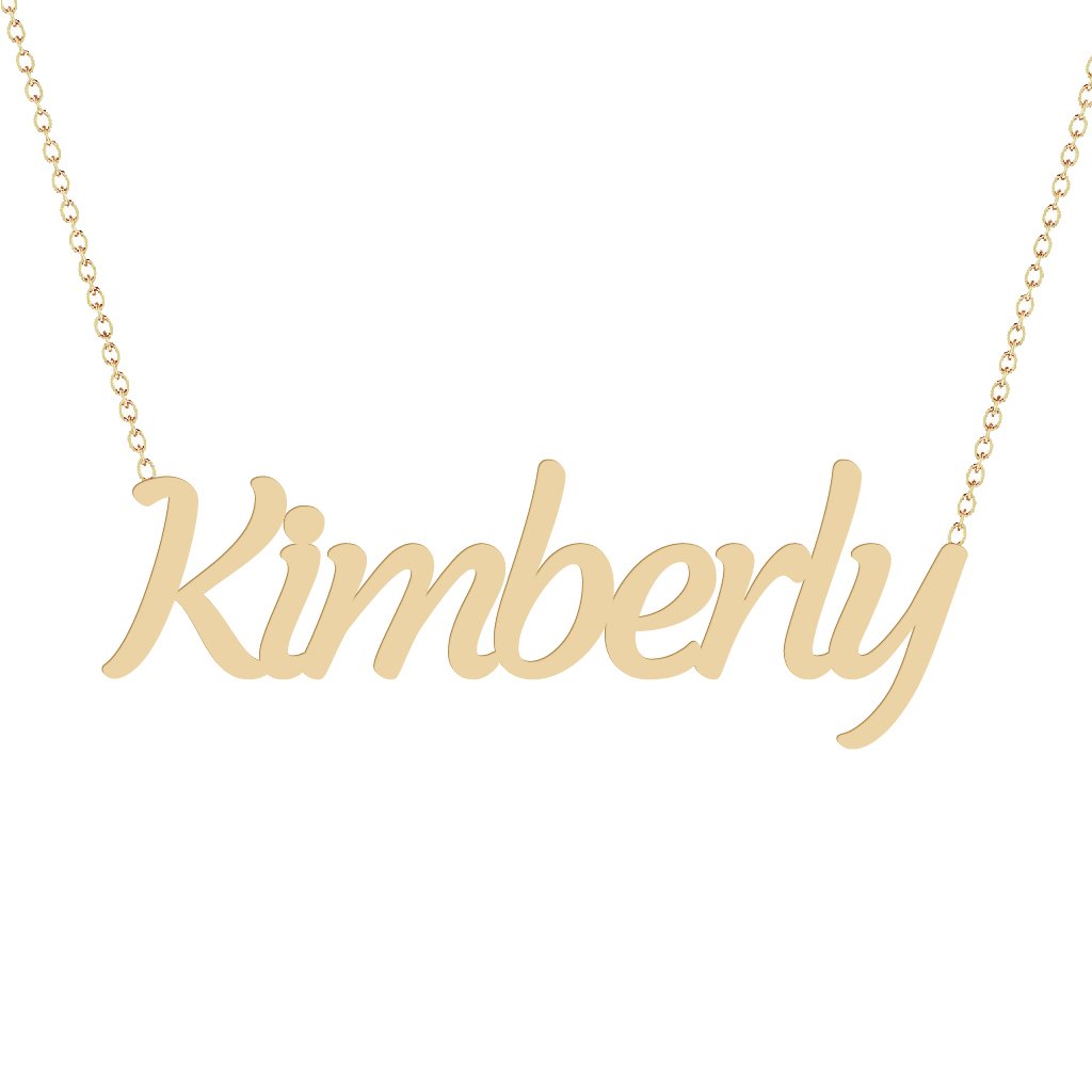 Gold Name Necklace - Kimberly