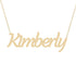 Gold Name Necklace - Kimberly