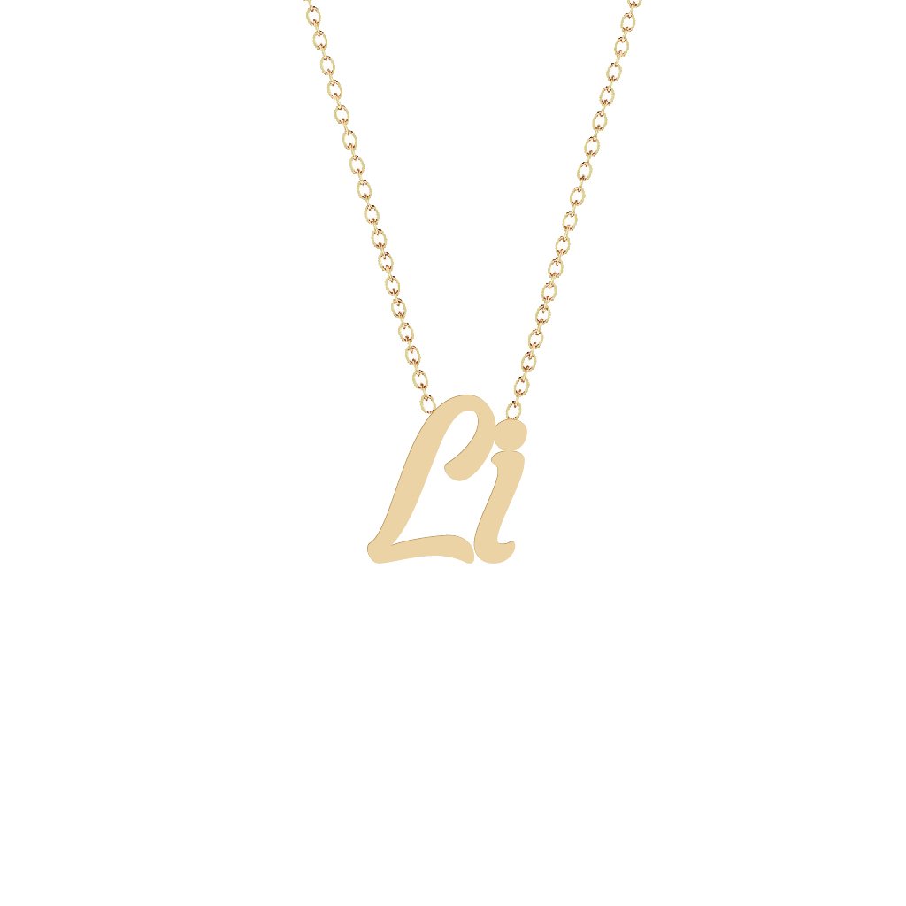 Gold Name Necklace - Li
