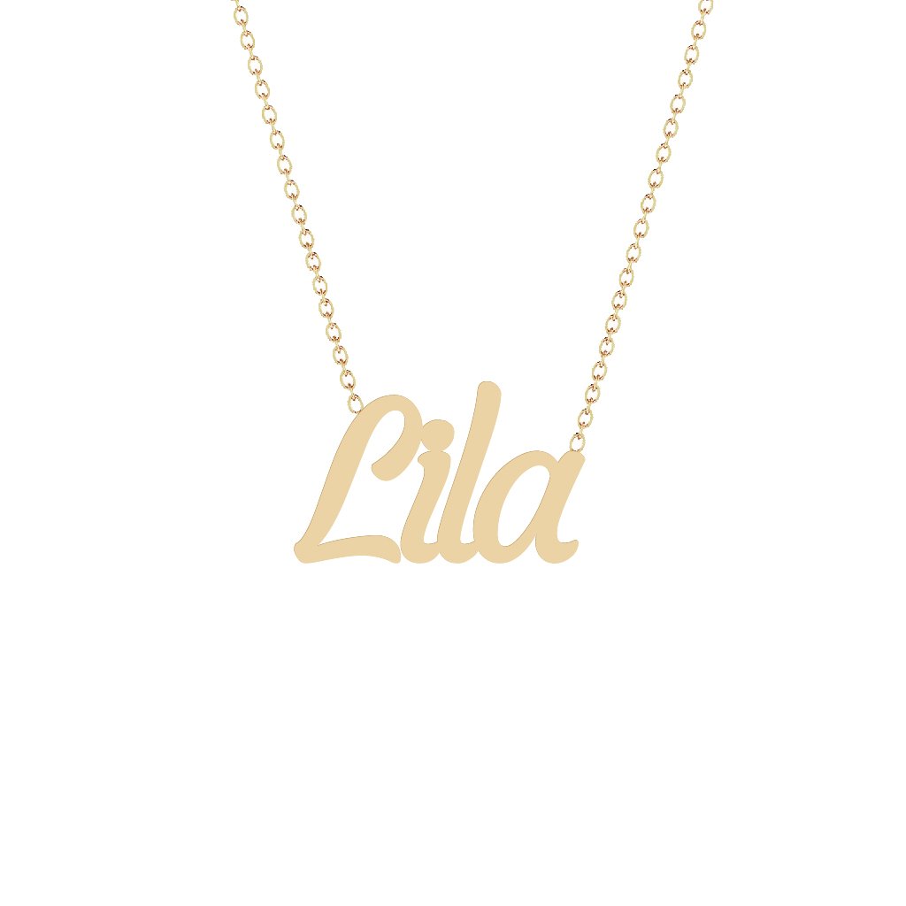 Gold Name Necklace - Lila