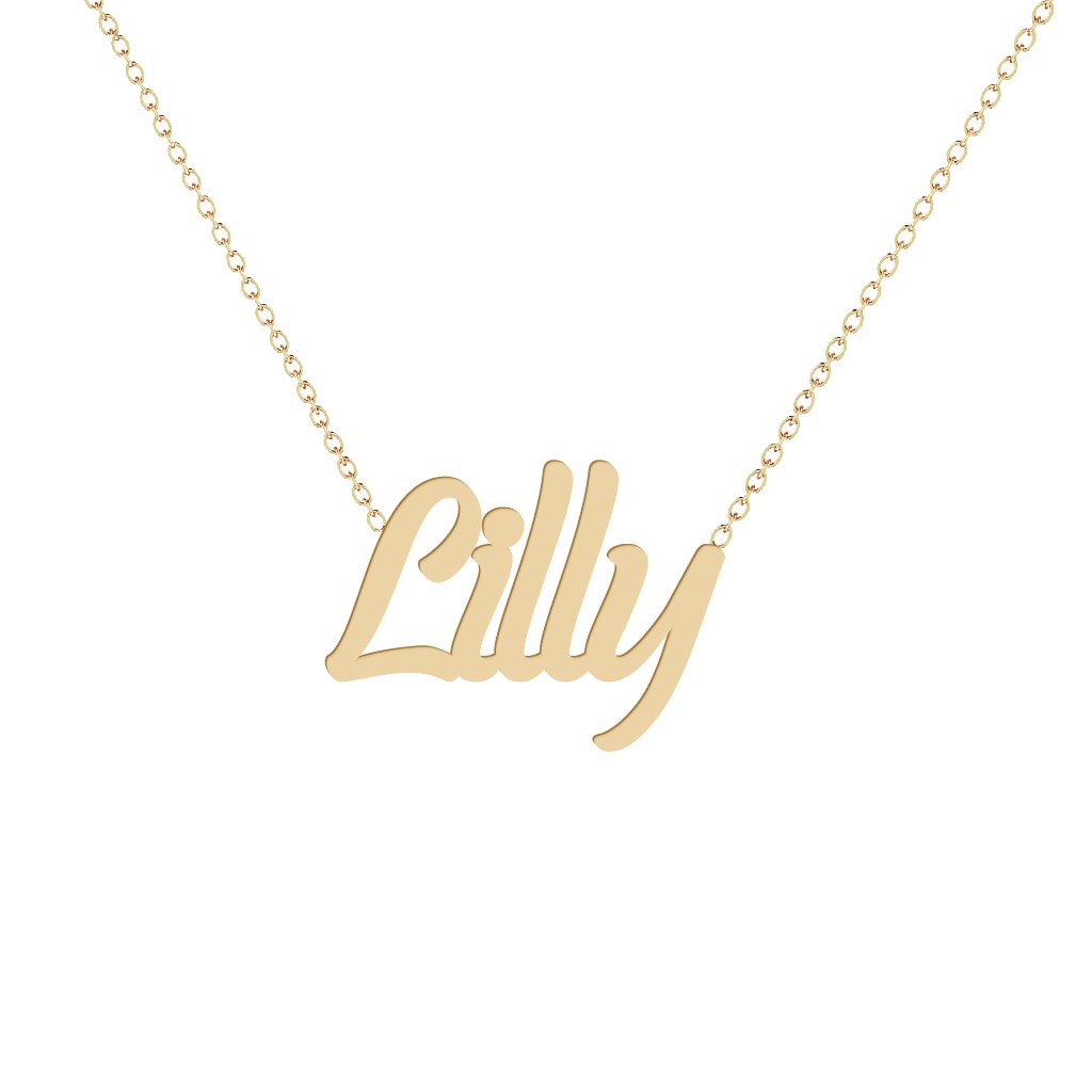 Gold Name Necklace - Lilly