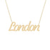Gold Name Necklace - London
