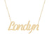 Gold Name Necklace - Londyn