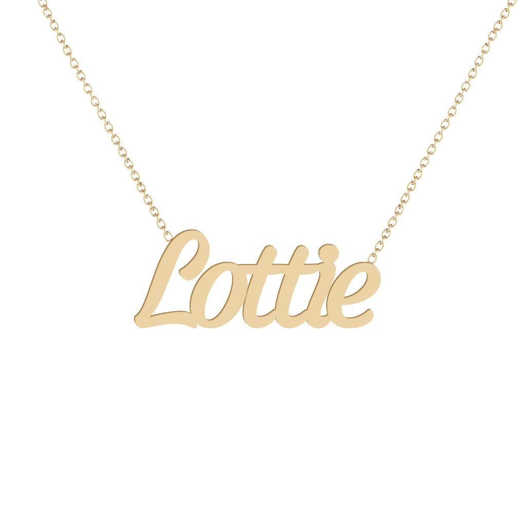 Gold Name Necklace - Lottie