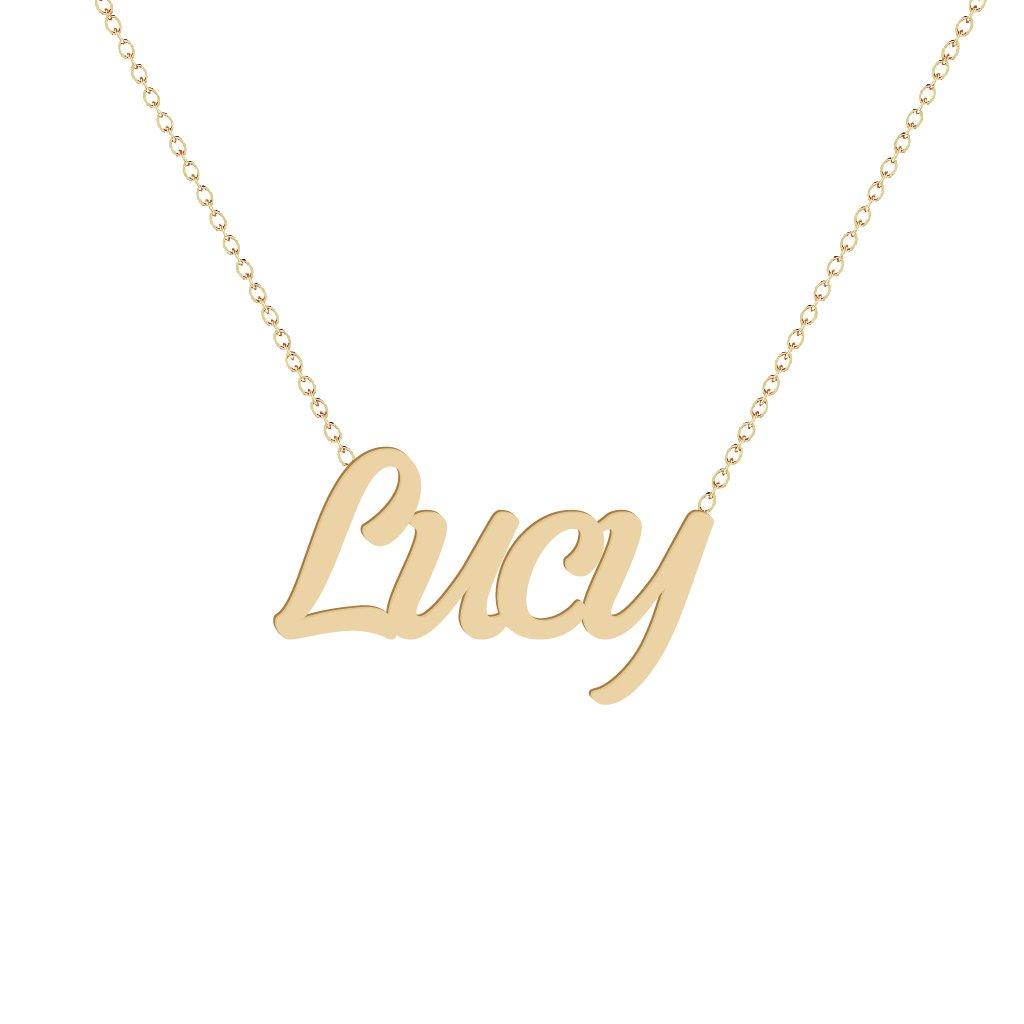 Gold Name Necklace - Lucy