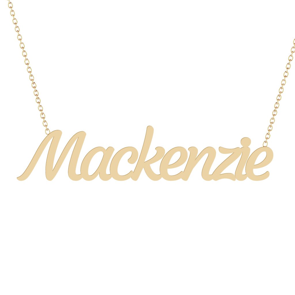 Gold Name Necklace - Mackenzie