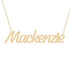 Gold Name Necklace - Mackenzie