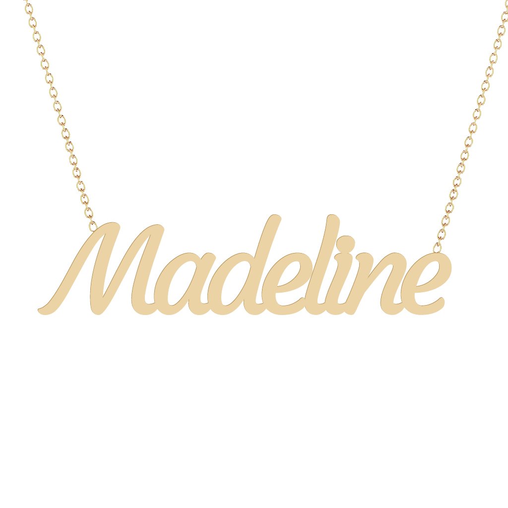 Gold Name Necklace - Madeline