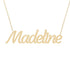 Gold Name Necklace - Madeline