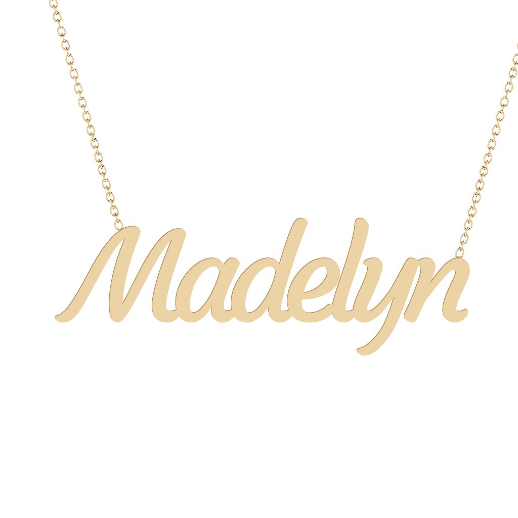 Gold Name Necklace - Madelyn