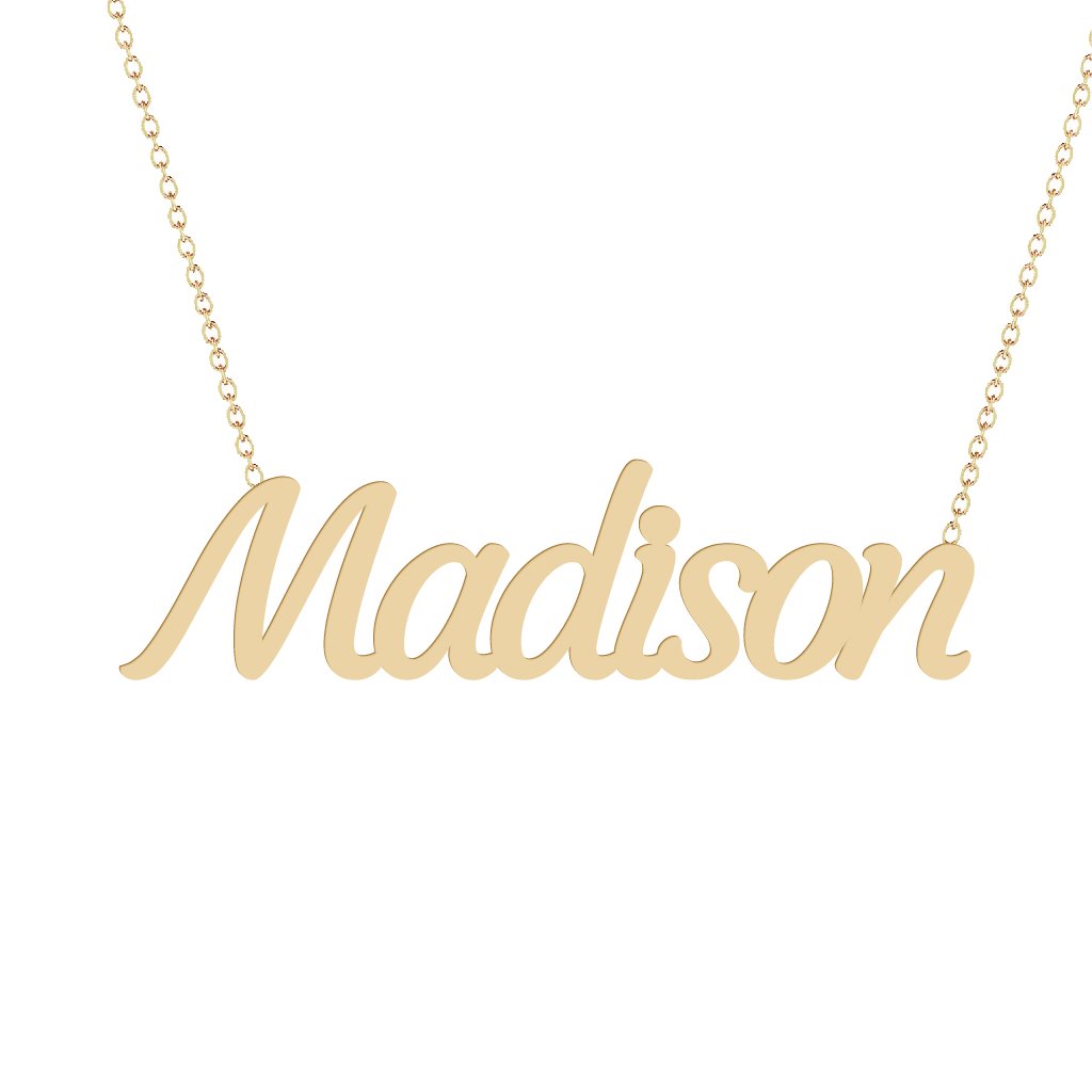 Gold Name Necklace - Madison