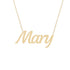 Gold Name Necklace - Mary