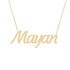 Gold Name Necklace - Mayan