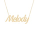 Gold Name Necklace - Melody