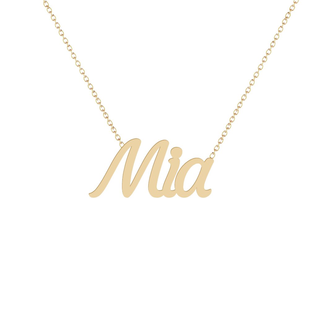 Gold Name Necklace - Mia
