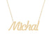 Gold Name Necklace - Michal