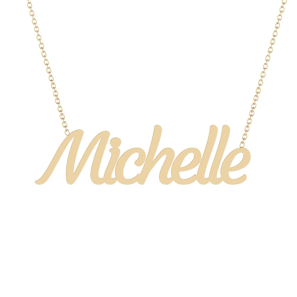 Gold Name Necklace - Michelle