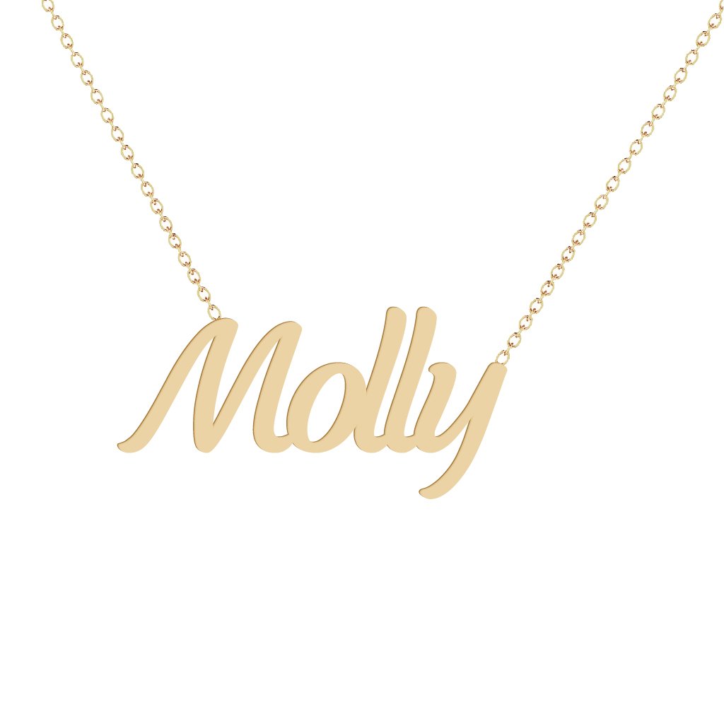 Gold Name Necklace - Molly