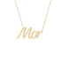 Gold Name Necklace - Mor