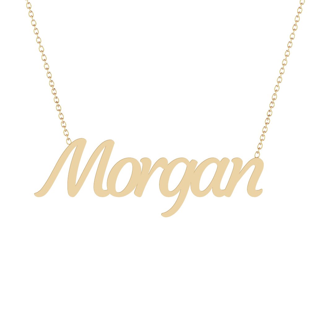 Gold Name Necklace - Morgan