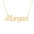 Gold Name Necklace - Morgan