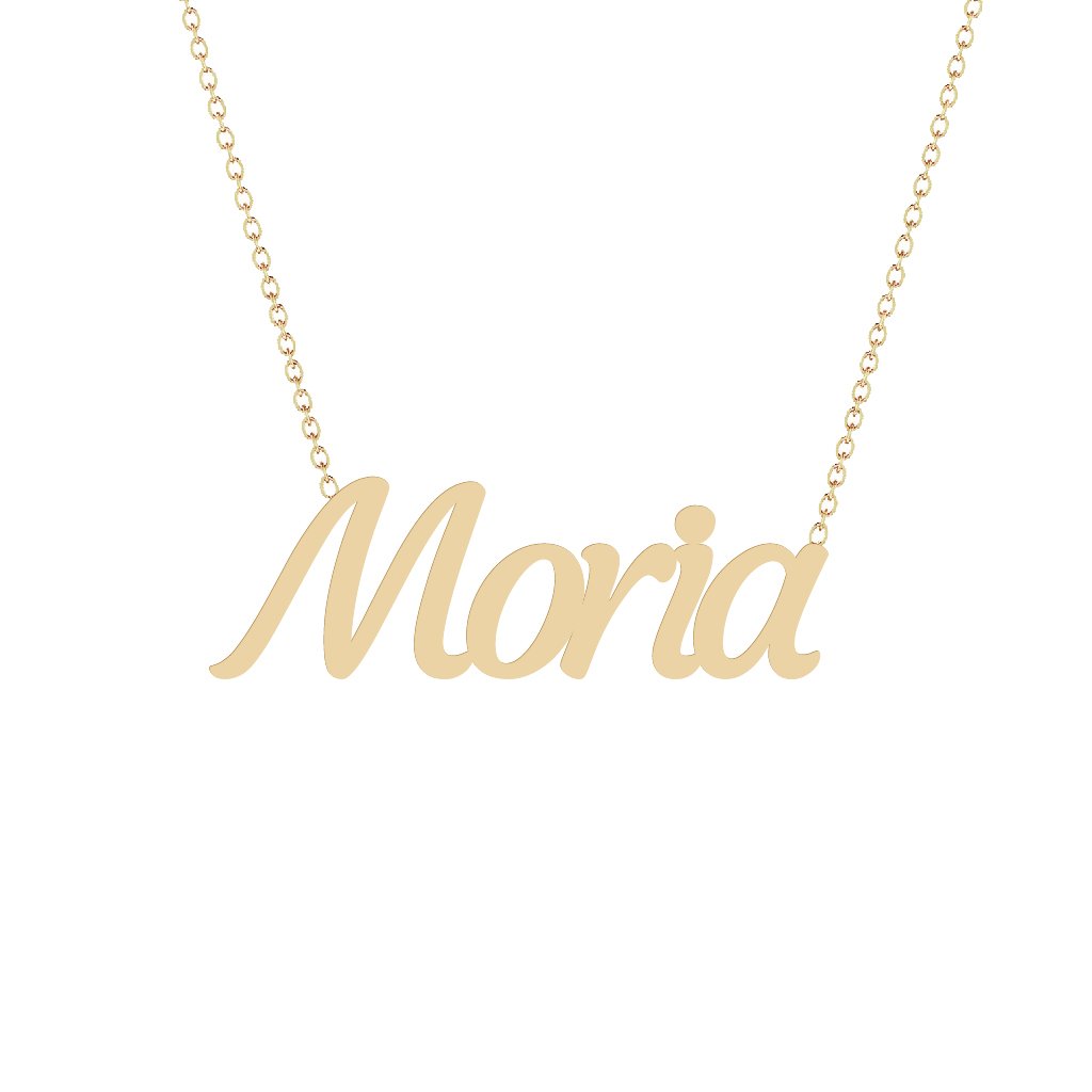 Gold Name Necklace - Moria