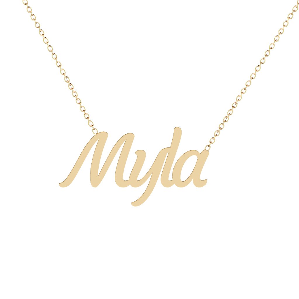 Gold Name Necklace - Myla
