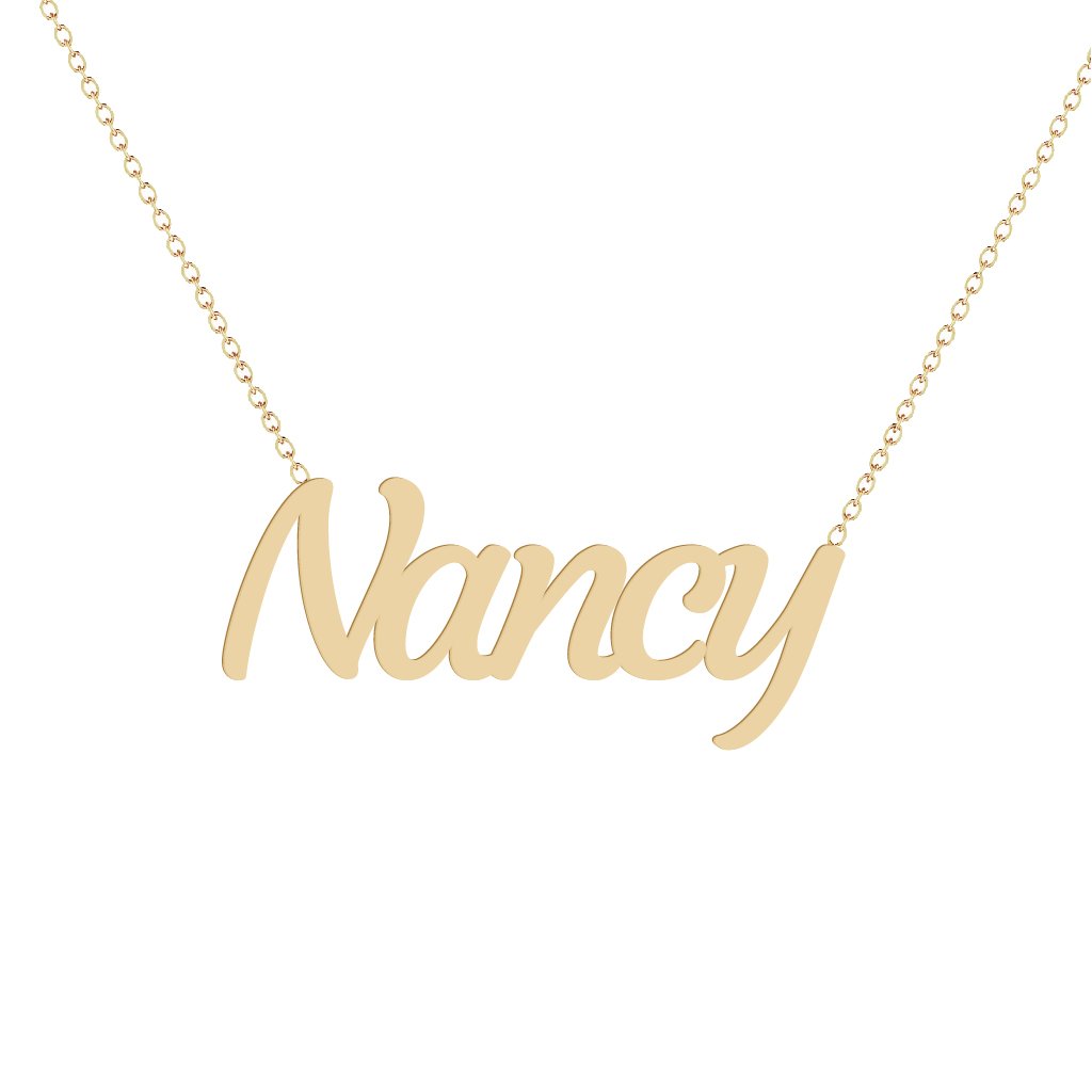 Gold Name Necklace - Nancy