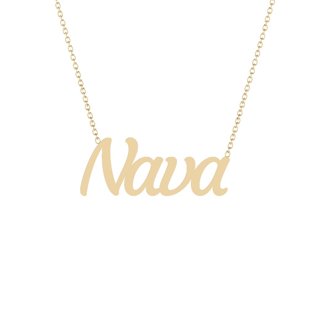 Gold Name Necklace - Nava