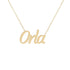 Gold Name Necklace - Orla