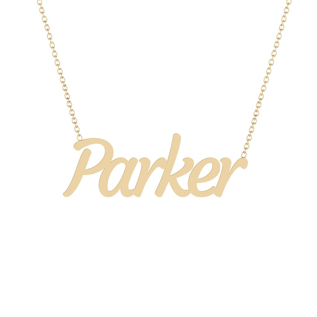 Gold Name Necklace - Parker