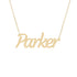 Gold Name Necklace - Parker