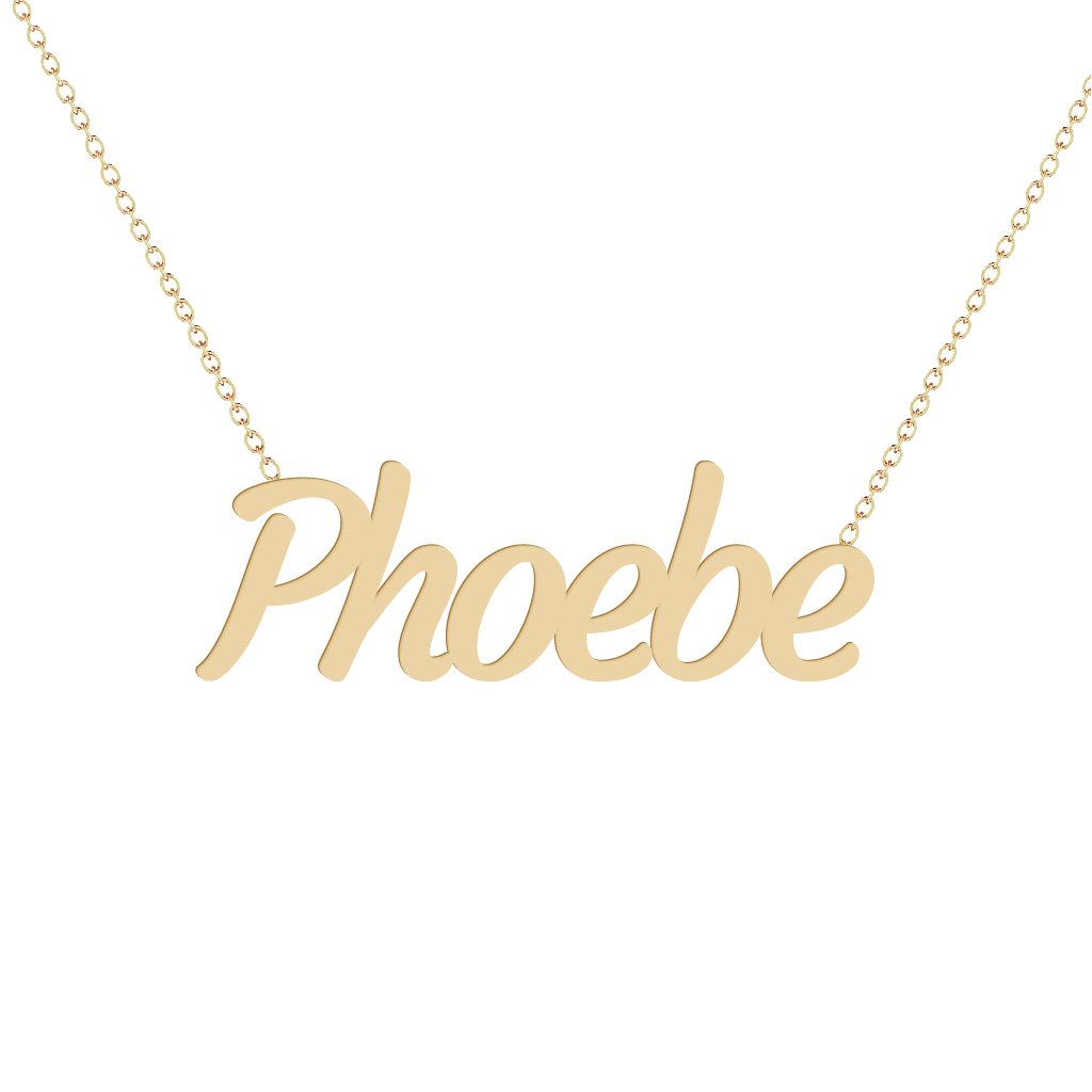 Gold Name Necklace - Phoebe