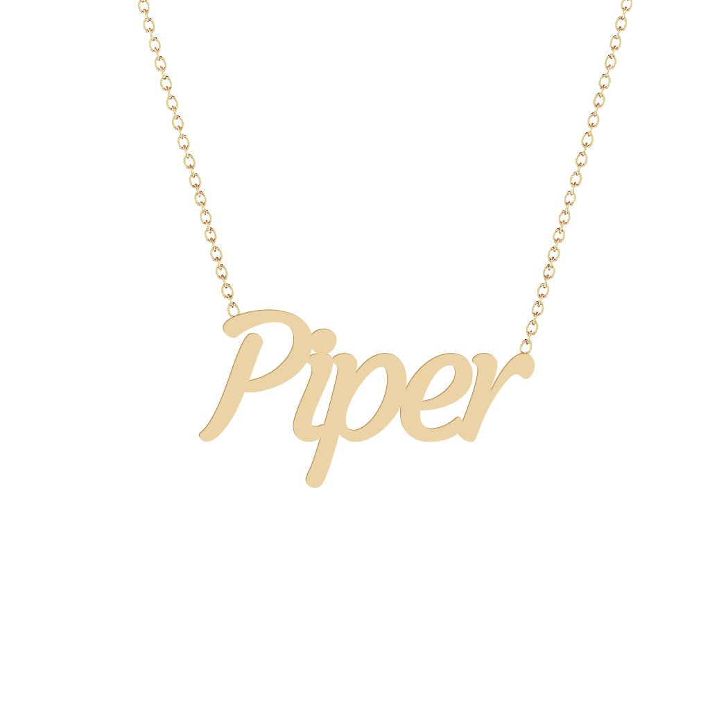 Gold Name Necklace - Piper