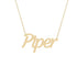 Gold Name Necklace - Piper