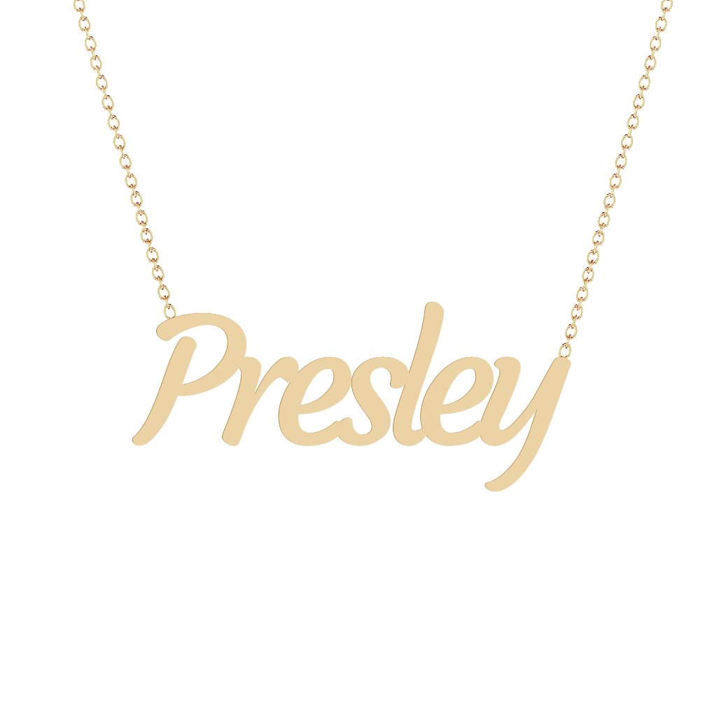 Gold Name Necklace - Presley