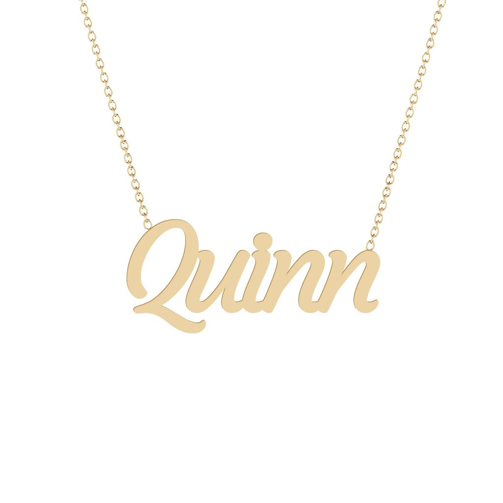 Gold Name Necklace - Quinn