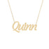 Gold Name Necklace - Quinn