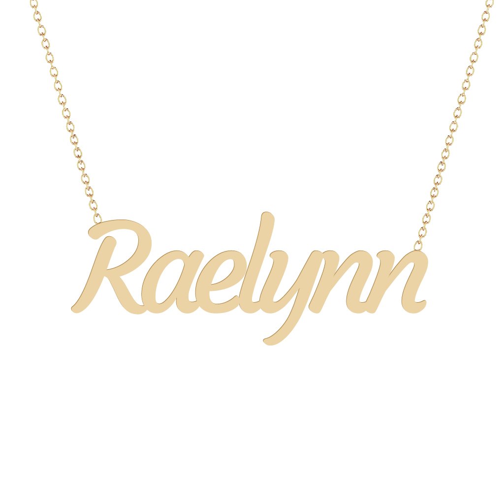 Gold Name Necklace - Raelynn