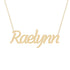 Gold Name Necklace - Raelynn