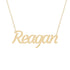 Gold Name Necklace - Reagan